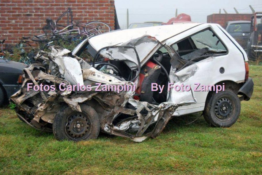 MILAGROSO CHOQUE ESTA MADRUGADA EN RUTA NACIONAL 205. NADIE RESULT� HERIDO GRAVEMENTE