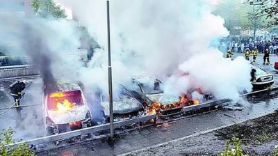Quinta noche de violentos incidentes en Estocolmo