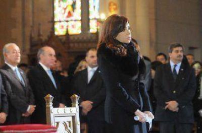 CFK y Scioli en el Tedeum en Luj�n