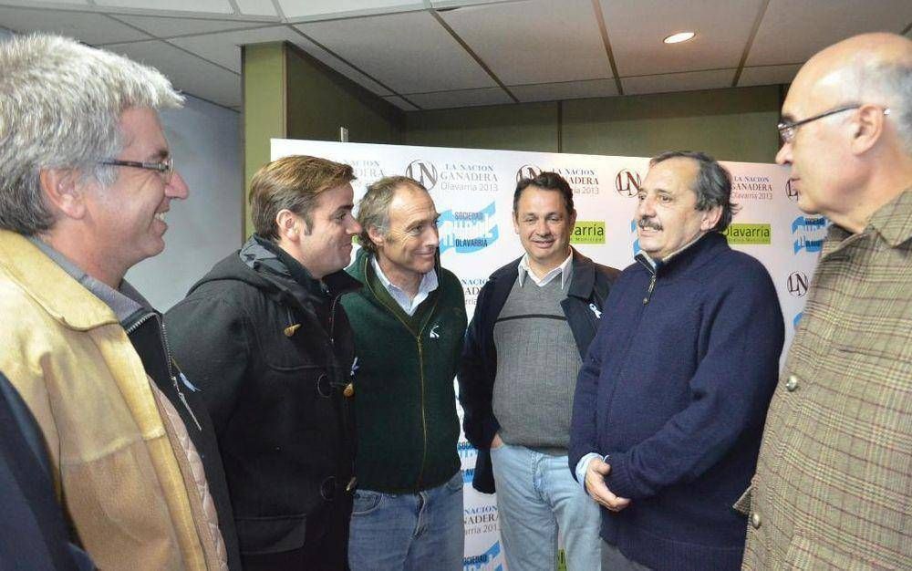 Alfonsn junto a Armendriz, Gorosito y Cellillo recorrieron la muestra 'La Nacin Ganadera'