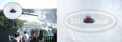 Supuesto Ovni en Cataratas ser�a una mariposa