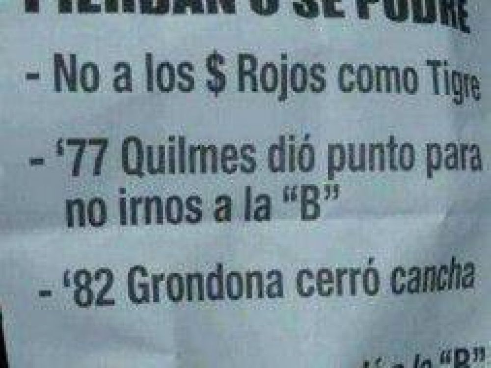 Hinchas de Racing vuelven a amenazar a su equipo para que pierda con Quilmes