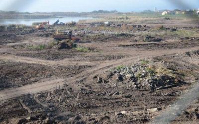 Denuncian que Aldosivi destruy� un m�dano de la Reserva Natural