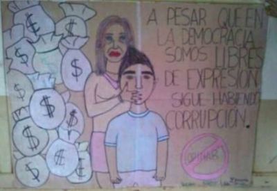 La C�mpora busca censurar un afiche hecho en una escuela secundaria
