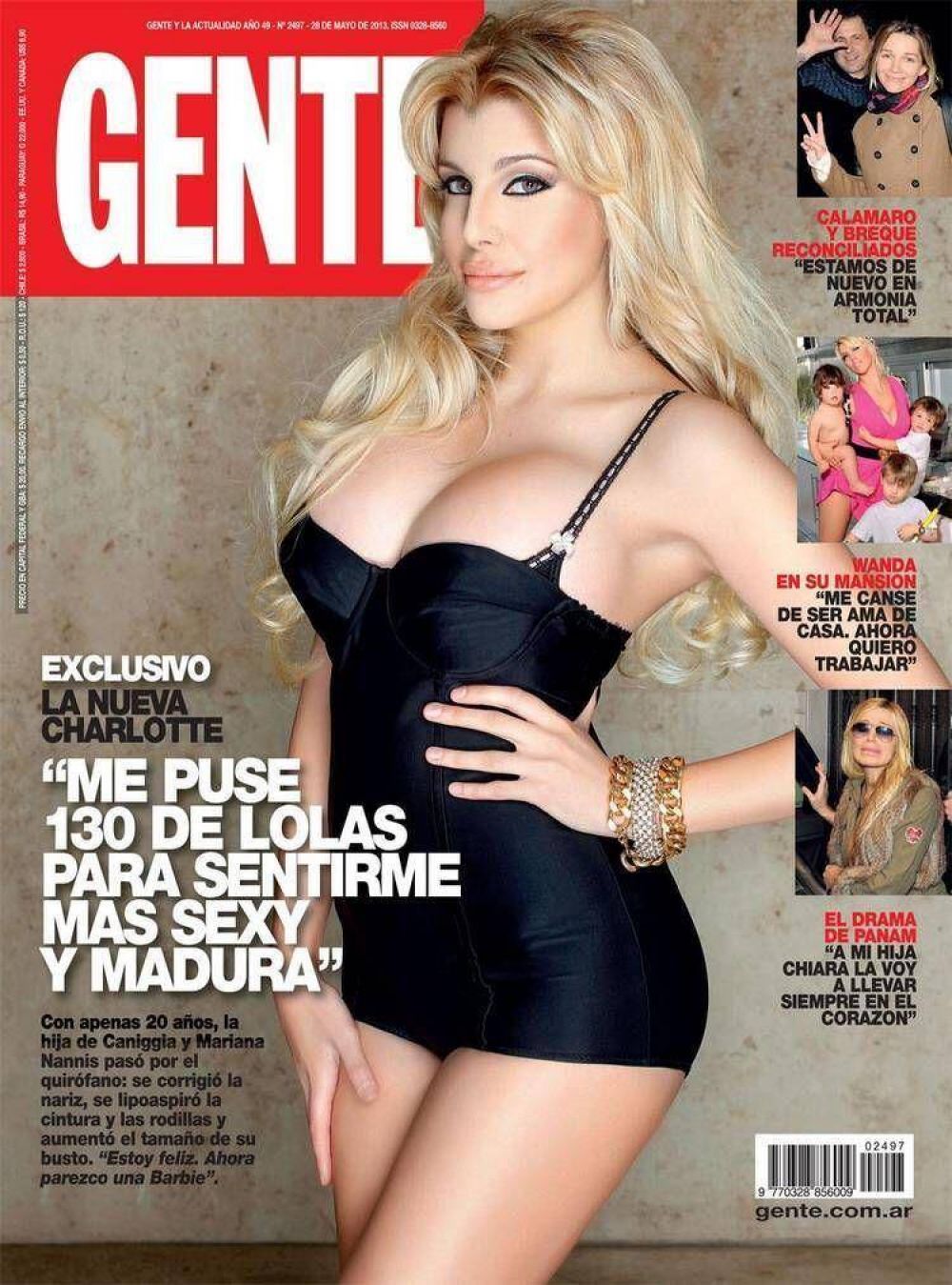 La radical transformaci�n de Charlotte Caniggia