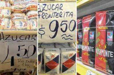 Se increment� un 15% el precio del az�car y un 7% el kilogramo de yerba
