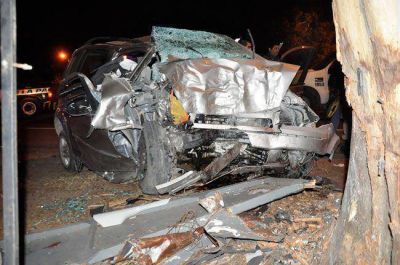 Tragedia en la Ruta 5: se mat� un hombre tras chocar contra eucalipto