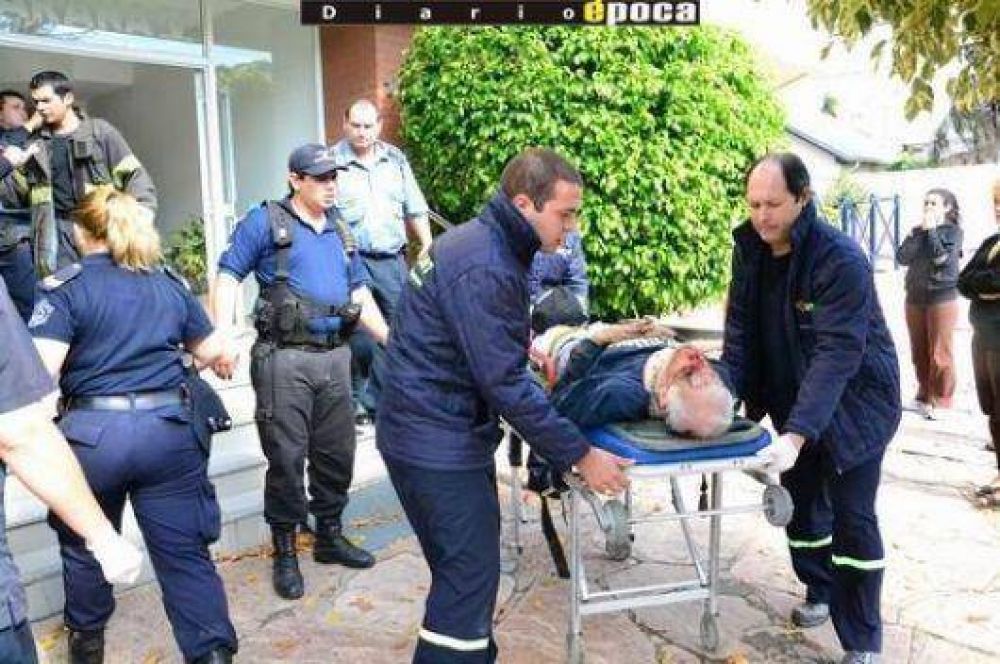 Hombre termin� con graves lesiones al caer en la fosa de un ascensor