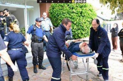 Hombre termin� con graves lesiones al caer en la fosa de un ascensor