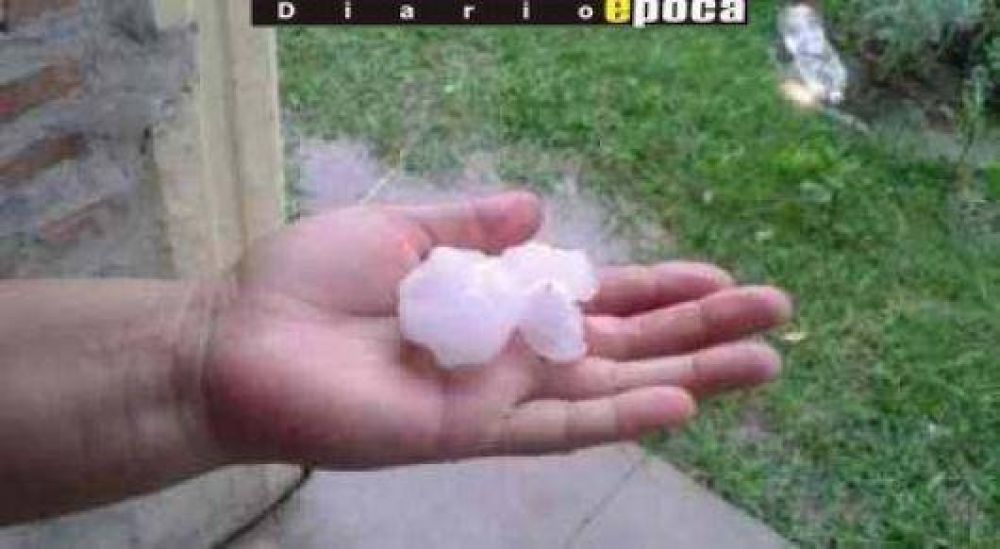 El centro Sur de la provincia afectada por una fuerte tormenta