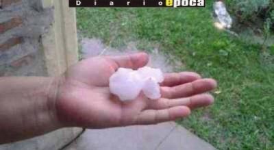 El centro Sur de la provincia afectada por una fuerte tormenta