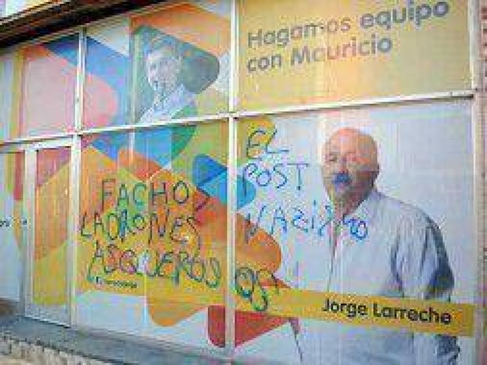 Olavarr�a: Escracharon local partidario del Pro de Mauricio Macri