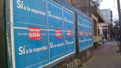 Denuncian publicidad ilegal durante la campa�a por el SI