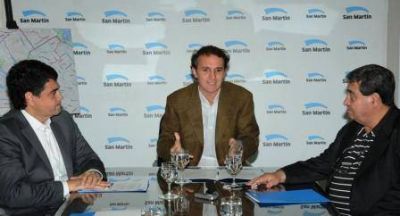Katopodis, Curto y Jorge Macri firmaron el acta constitutiva del Comit� de la Cuenca Medrano