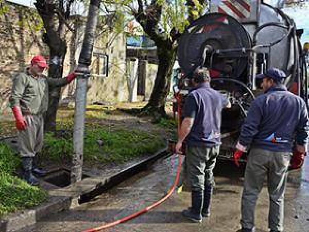 Se realizaron trabajos de limpieza luego de la lluvia
