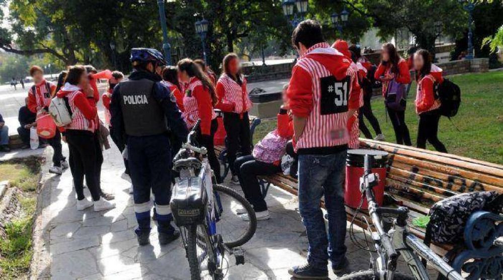 Un festejo estudiantil con alcohol incluido
