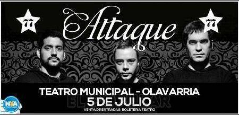 El 5 de julio llega Attaque 77 al Teatro Municipal