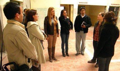 Teresita Madera recorri� la obra del futuro centro de desarrollo infantil