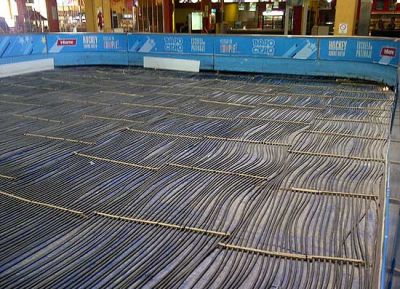 Casi todo listo para empezar a patinar sobre hielo