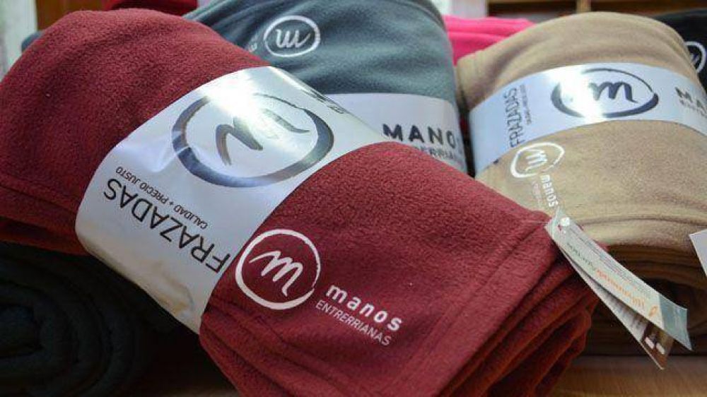 Hoy presentan productos de Frazadas Manos Entrerrianas  