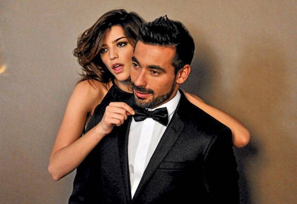 Pocho Lavezzi debut como modelo junto a Calu Rivero