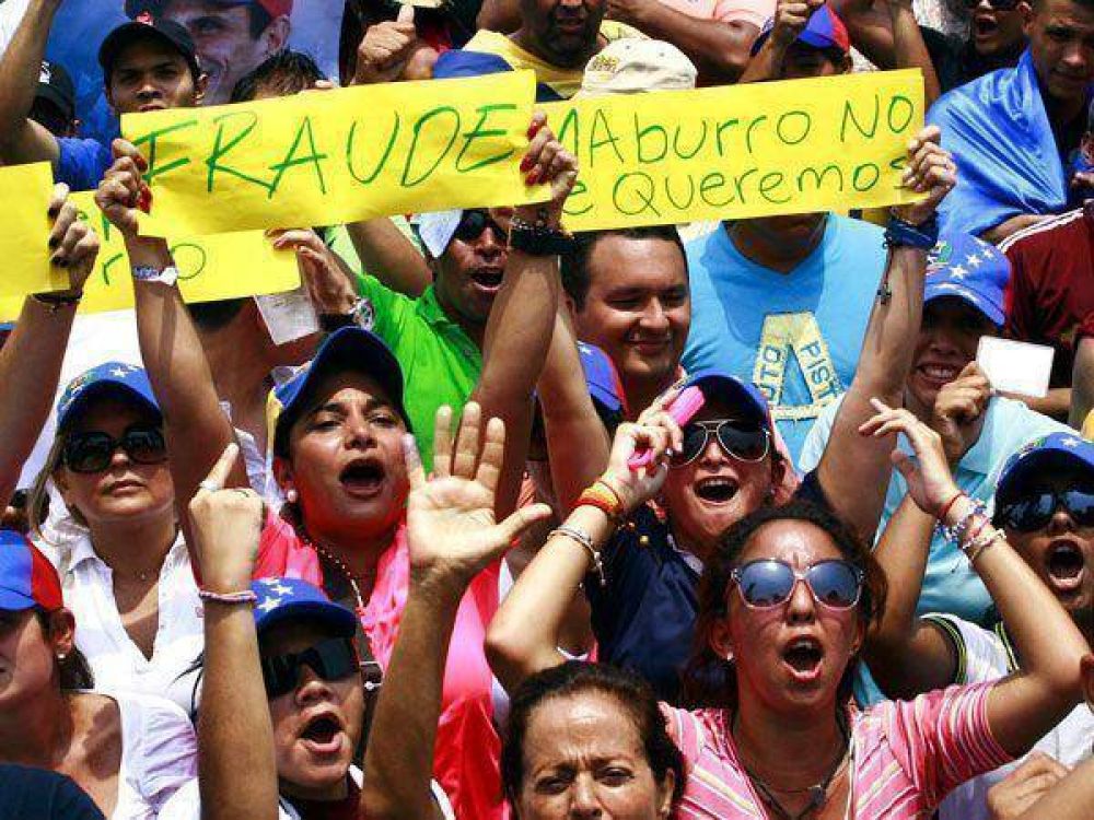 Oposici�n venezolana convoca a una manifestaci�n mundial