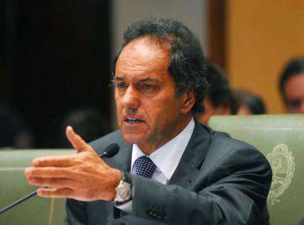 Scioli, firme por sus lugares en las listas