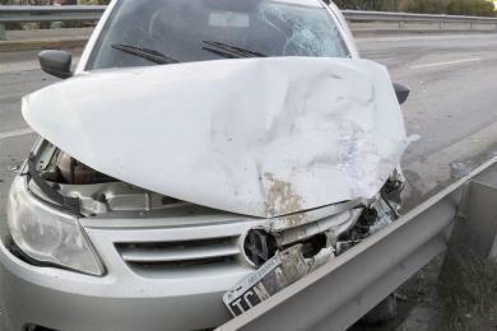 Violento accidente automovil�stico en Km. 3