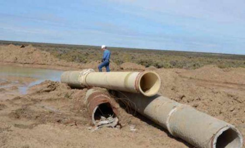Avances en la obra del Lago Musters que beneficiar� con agua a Caleta