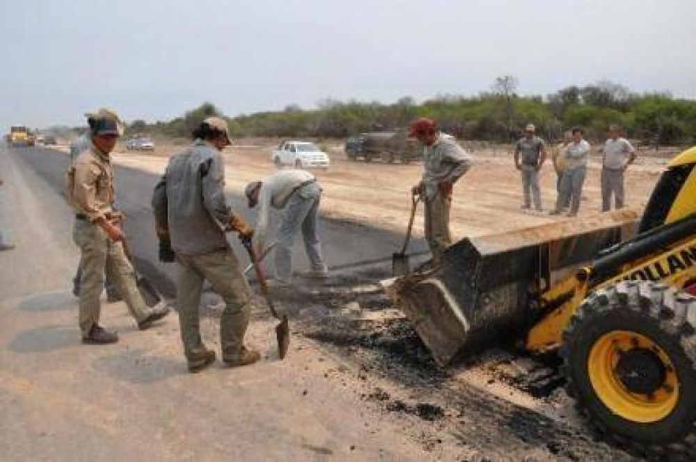 Avanza el asfaltado de la ruta 86 entre Posta Cambio Zalazar y Guadalcazar 