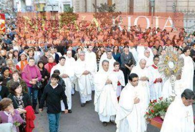 La feligres�a riojana celebr� el Corpus Christi
