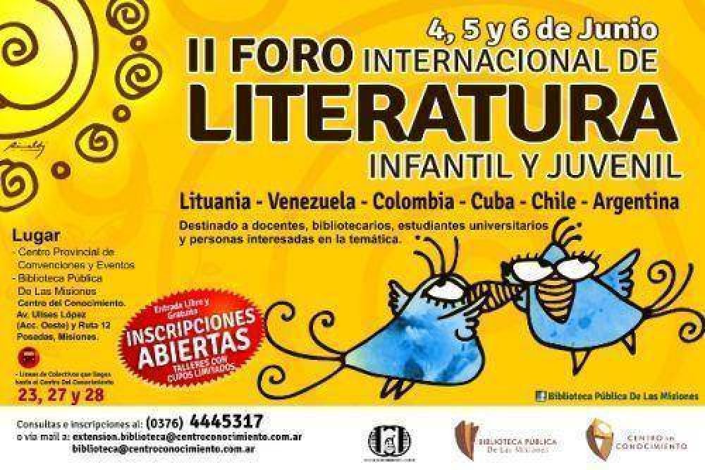 II Foro de Literatura Infantil y Juvenil en el Centro del Conocimiento