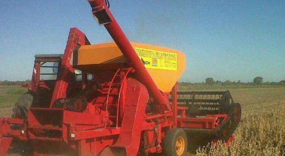 Expusieron en el INTA de S�enz Pe�a la cosechadora de granos de fabricaci�n chaque�a