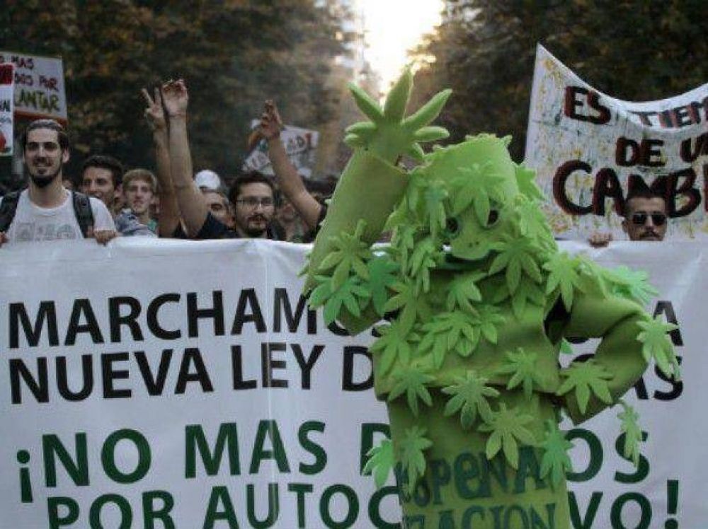 Movilizan para pedir el fin de una causa por autocultivo de marihuana