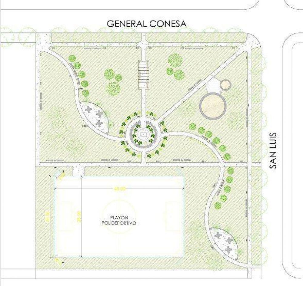 Tigre construir� dos nuevas plazas para el barrio El Claro y La Mascota