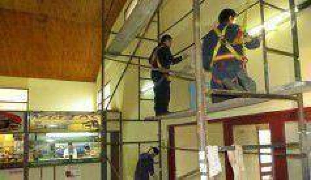 Comenzaron a pintar la terminal de �mnibus