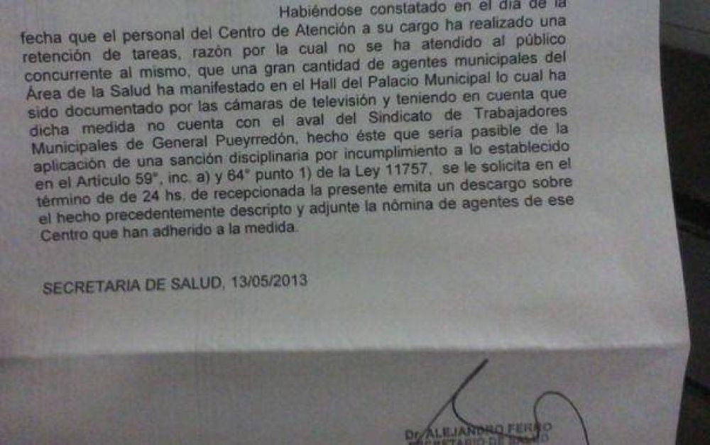Sancionan a empleados municipales por no delatar a sus compa�eros