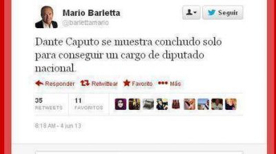 El presidente de la UCR le dijo �conchudo� a Dante Caputo