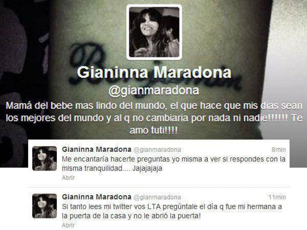 El duro cruce entre Gianinna Maradona y Ver�nica Ojeda