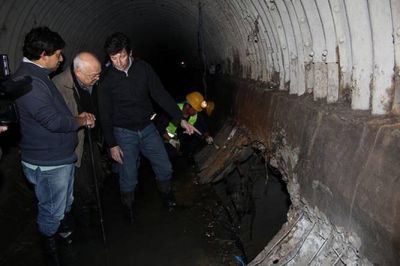 Posse recorri� las nuevas obras pluviales en Boulogne 