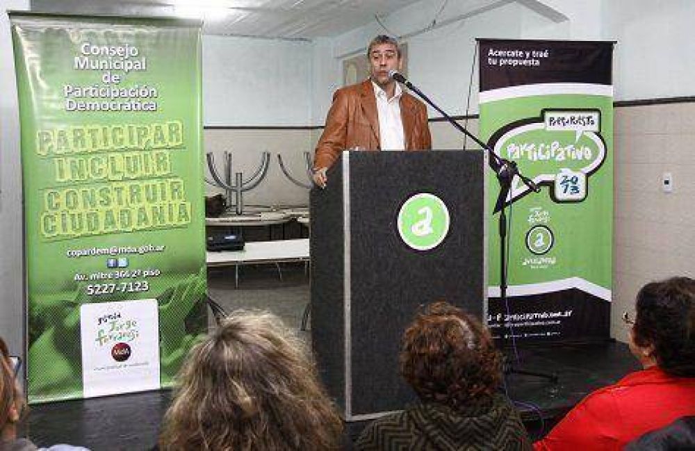 Ferraresi abri� las asambleas del Presupuesto Participativo en Wilde