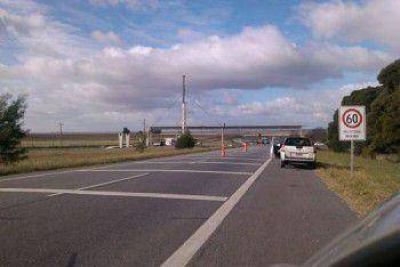 Levantaron un puente en la ruta 226, a la altura de Laguna La Brava