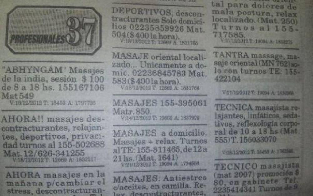 Exigen a La Capital que retire avisos de oferta sexual en 24 horas
