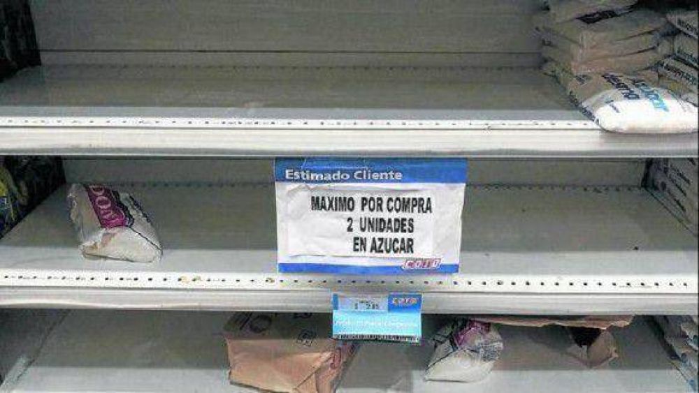 Vuelve a faltar el az�car en las g�ndolas de los comercios