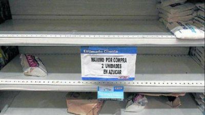 Vuelve a faltar el az�car en las g�ndolas de los comercios