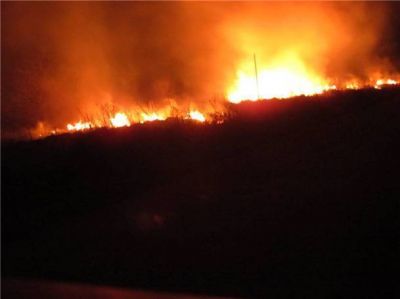 Se incendiaron pastizales en prolongaci�n 25 de Mayo