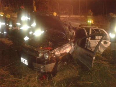 Cuatro bragadenses sufrieron un accidente en la ruta 5