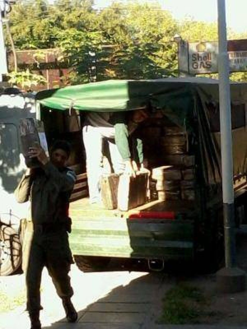 Arrib� esta ma�ana el cargamento de droga al Juzgado Federal de S�enz Pe�a