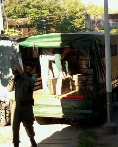 Arrib� esta ma�ana el cargamento de droga al Juzgado Federal de S�enz Pe�a