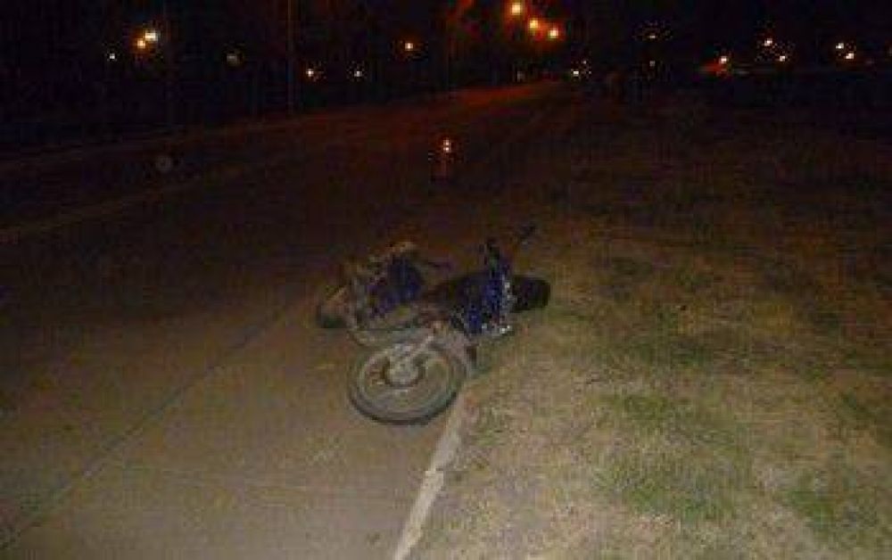 Tras un accidente, un motociclista fue hospitalizado